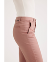 Side view of model wearing Old Rose Women's Slim Fit Weekend Chino Pants.