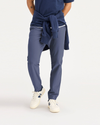 Front view of model wearing Ombre Blue Jogger Go, fit slim avec Airweave.