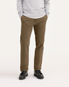 Front view of model wearing Otter Stonewash Men's Slim Fit Smart 360 Flex California Chino Pants.