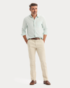 View of model wearing Pastel Blue Ultimate Shirt, Regular Fit.
