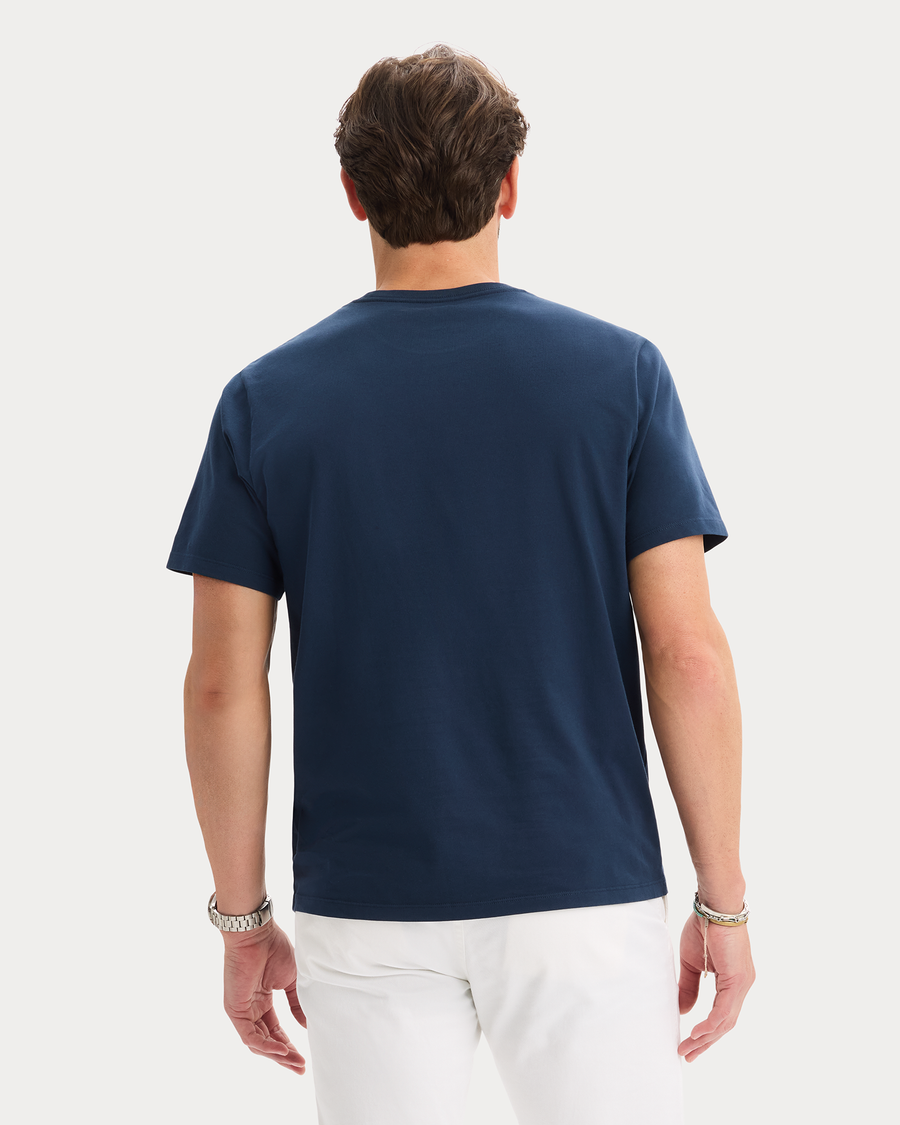 View of model wearing Pembroke Graphic Tee, Regular Fit.