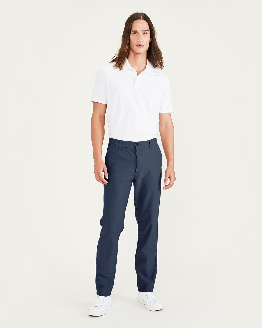Front view of model wearing Pembroke Smart 360 Flex Comfort Knit Chino Pants, Slim Fit.