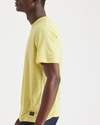 View of model wearing Pineapple Slice Men's Regular Fit Original Tee Shirt.