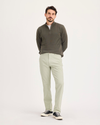 Front view of model wearing Pure Cashmere Alpha Chino Pants, Slim Fit.