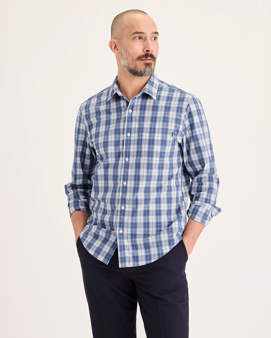 Front view of model wearing Reeves Coastal Ultimate Shirt, Regular Fit.