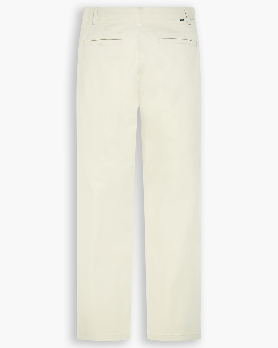 View of model wearing Sahara Khaki Blake Chino Pants, High Straight.