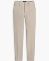 View of model wearing Sahara Khaki Mid-Rise Collins Trouser with Sculpt, Slim Fit.