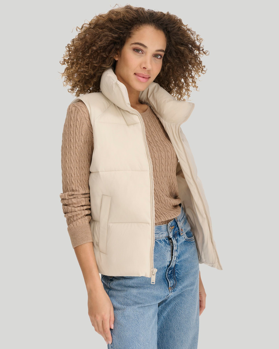 Bubble vest women's outerwear on sale