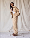 Front view of model wearing Seaworthy Khaki Dockers® x Transnomadica Officer Chino.