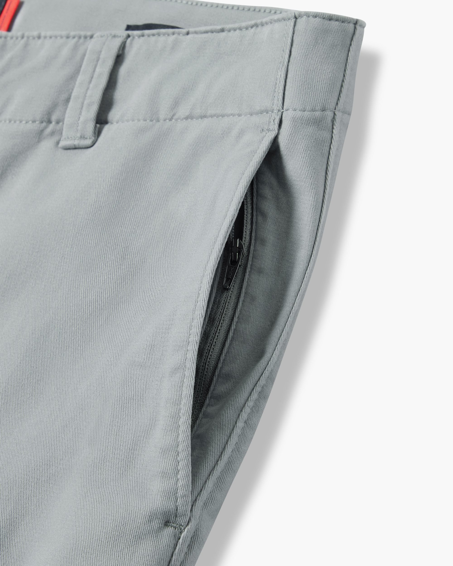 View of model wearing Sharkskin Alpha Chino Pants, Slim Fit.