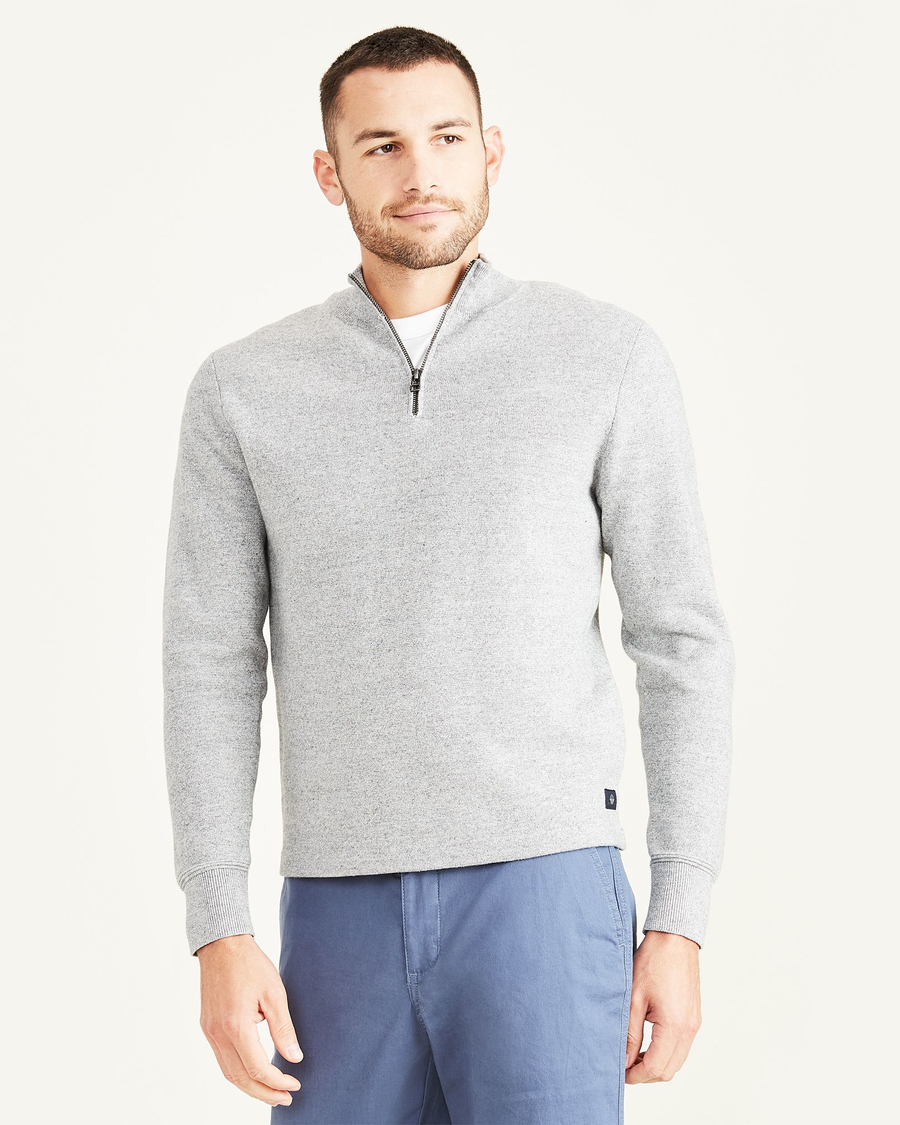 Men s Regular Fit Quarter Zip Sweater