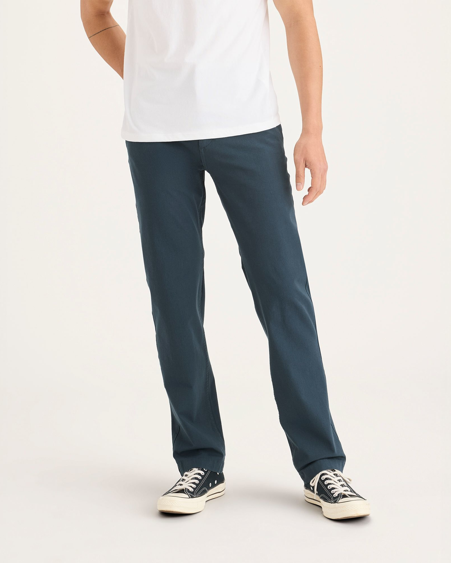 Front view of model wearing Stratified Sea Alpha Chino Pants, Slim Fit.