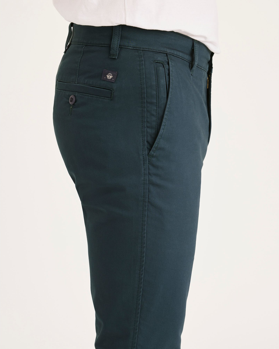 Side view of model wearing Stratified Sea Men's Smart 360 Flex Ultimate Chino.