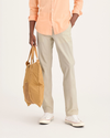 Front view of model wearing Summer Earth Alpha Chino Pants, Slim Fit.