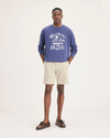 Front view of model wearing Summer Earth Men's Straight Fit Ultimate Short.