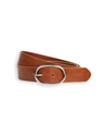 View of  Tan Women's Casual Suede Belt.