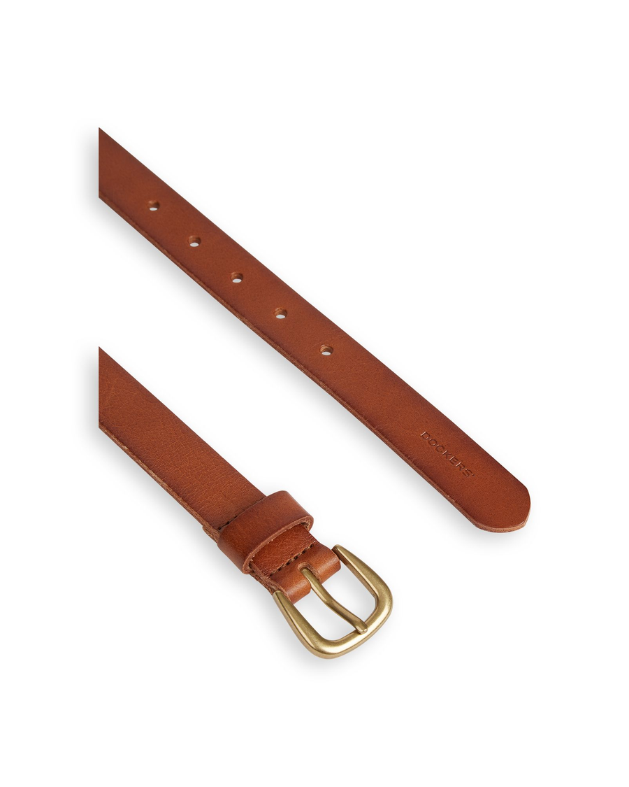 View of  Tan Women's Modern Classic Belt.