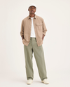 Front view of model wearing Tea Leaf Eighty-Six Alpha Chino Pants, Loose Fit.