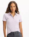 View of model wearing Thistle Polo, Slim Fit.