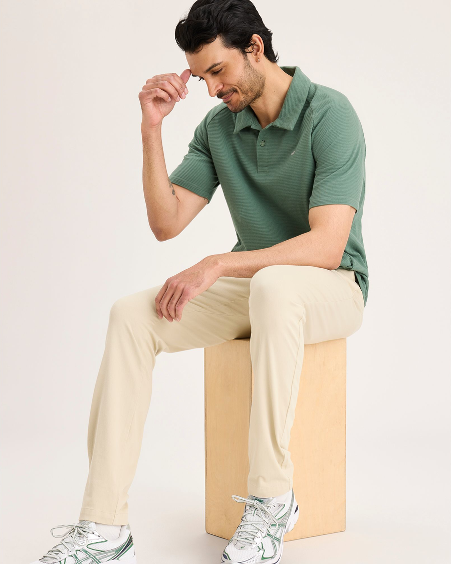 View of model wearing Tidal Foam Go Activeflex Chino, Skinny Fit.