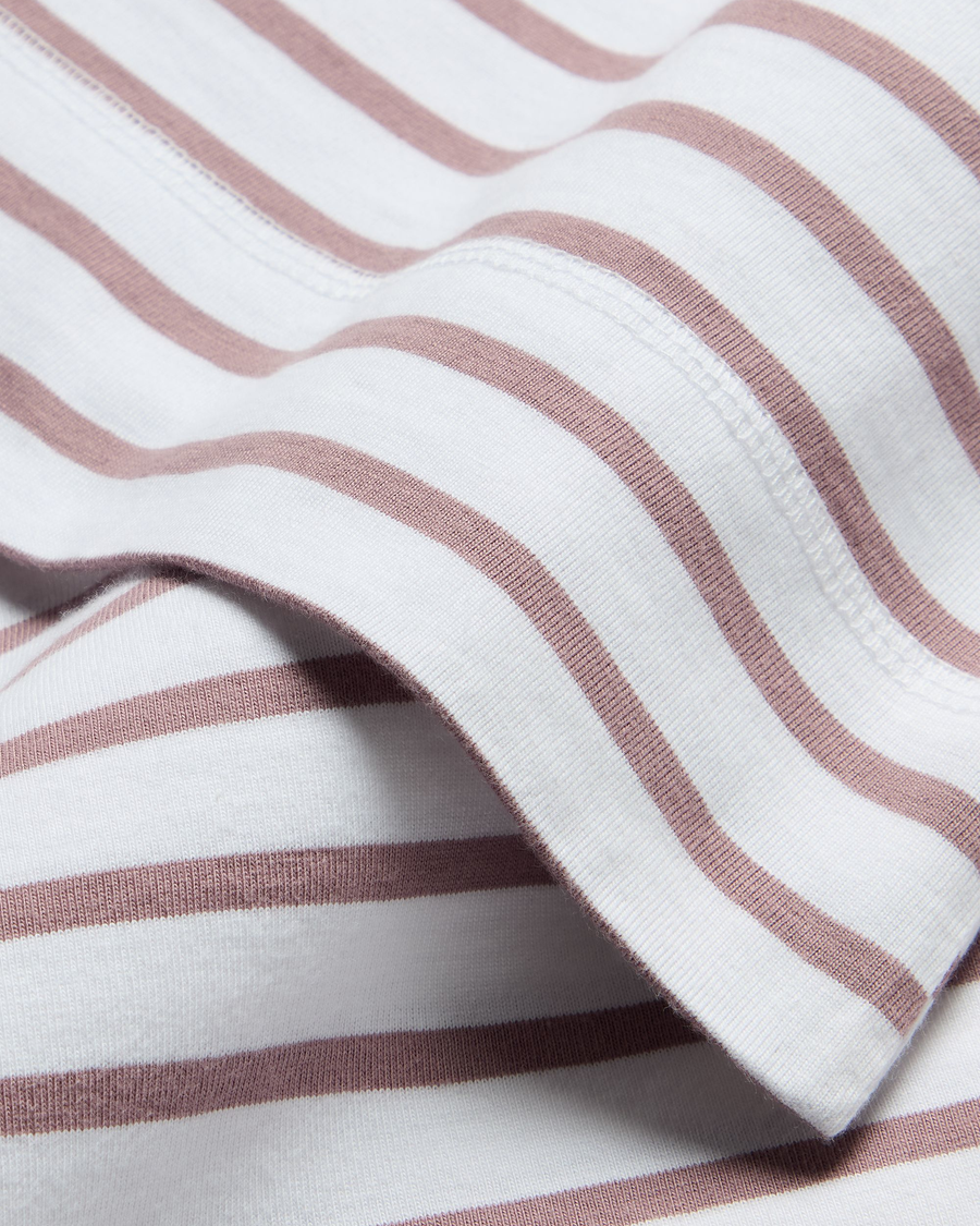 View of model wearing Toadstool Boatneck Tee, Regular Fit.