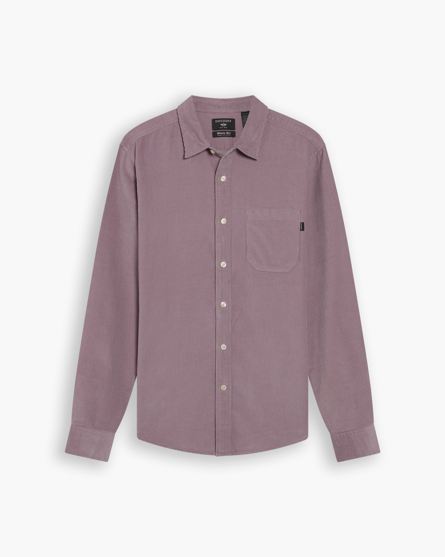 View of model wearing Toadstool Ultimate Shirt Long Sleeve, Regular Fit.