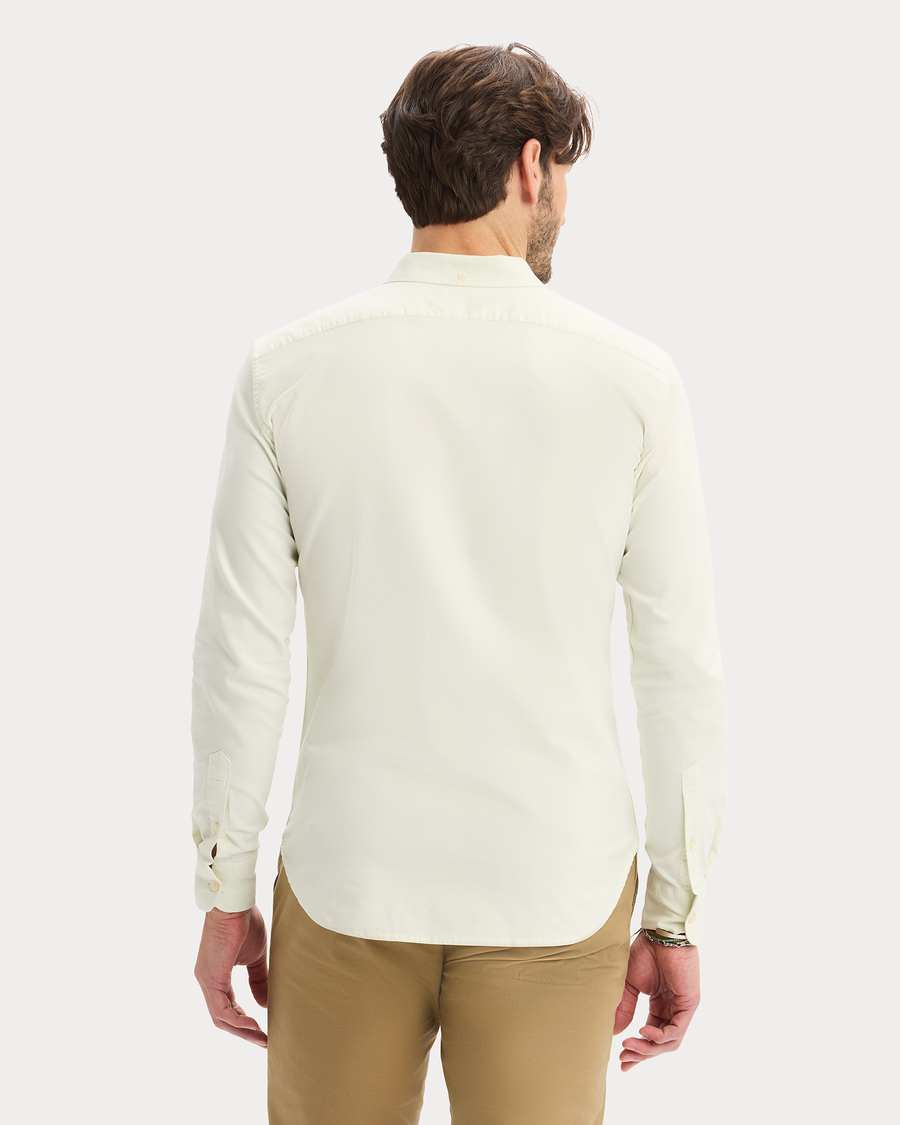 View of model wearing Waterlily Oxford Shirt, Slim Fit.