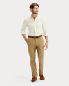 View of model wearing Waterlily Oxford Shirt, Slim Fit.