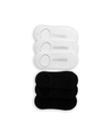 View of  White/Black Women's Sneaker Socks - 6 Pack.